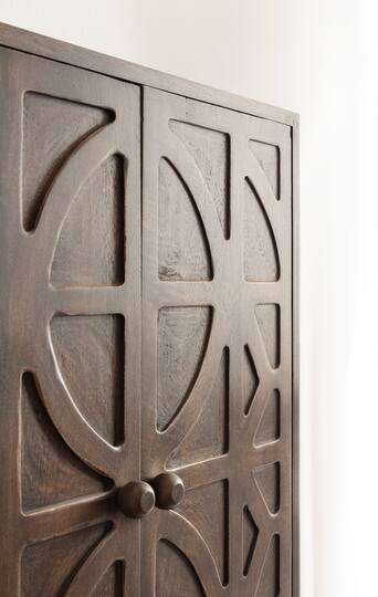 Kate and Laurel Galliene Wood Wall Cabinet with Two Shelves
